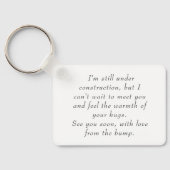 新しいおばあちゃんベビー発表超音波ベビー キーホルダー (裏面)