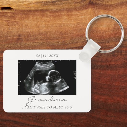 新しいおばあちゃんベビー発表超音波ベビー キーホルダー (正面)