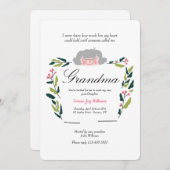 新しいおばあちゃんsipとシー招待状 招待状 (正面/裏面)