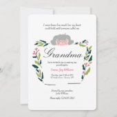 新しいおばあちゃんsipとシー招待状 招待状 (正面)