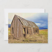 新しいおもしろいアドレスの発表素朴 ノートカード (正面)