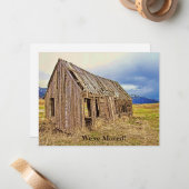 新しいおもしろいアドレスの発表素朴 ノートカード (正面/裏面インサイチュ)