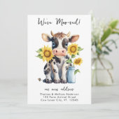 新しいおもしろいアドレスモーかわいい牛の移動 案内状 (スタンド正面)