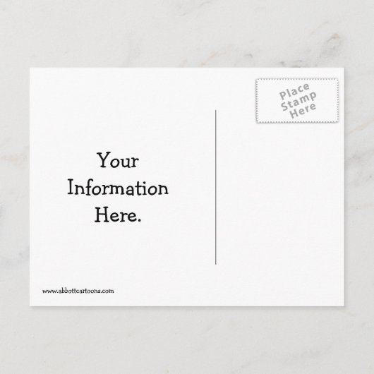 新しいおもしろいアドレス案内はがき 案内ポストカード (裏面)