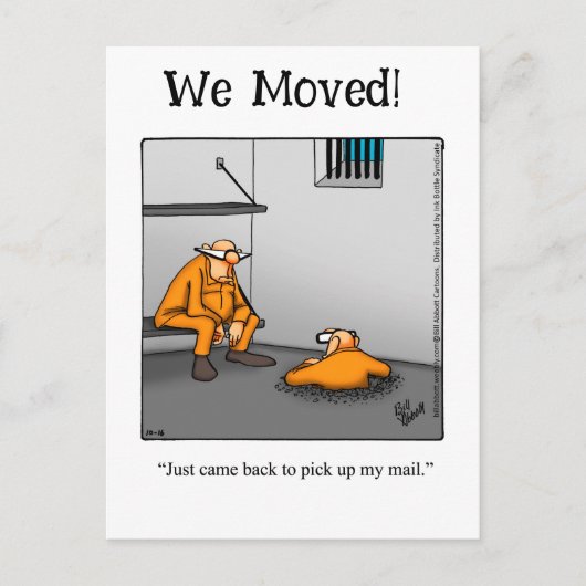 新しいおもしろいアドレス案内はがき 案内ポストカード (正面)