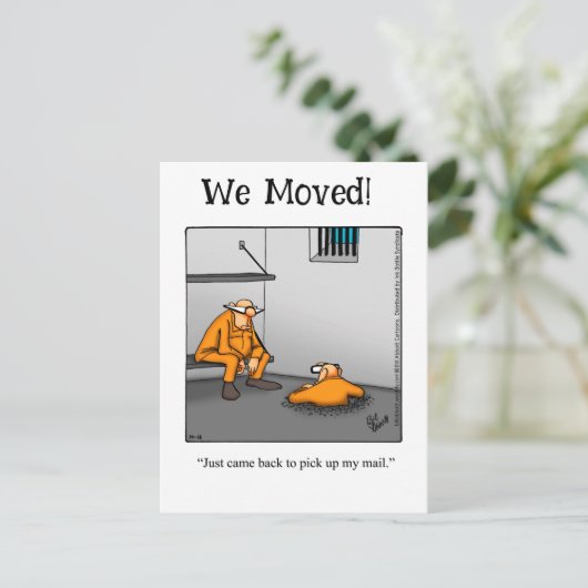 新しいおもしろいアドレス案内はがき 案内ポストカード (スタンド正面)