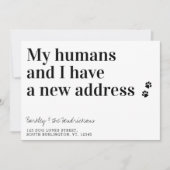 新しいおもしろいアドレス犬ペット移動 案内状 (正面)