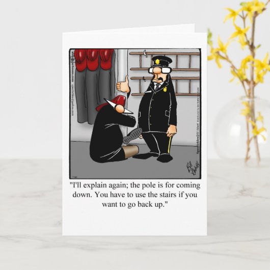 新しいおもしろいジョブおめでとうカード カード (黄色い花)