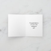 新しいおもしろいジョブおめでとうグリーティングカード カード (内部)