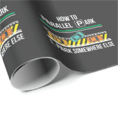 新しいおもしろい運転免許証アドバイスパラレルパーク ラッピングペーパー (ロールコーナー)