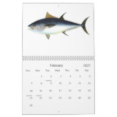 新しいおよび海の魚のカレンダー カレンダー (2月 2027)