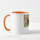 新しいおりのコーヒー・マグの幸せで若い雌鶏 マグカップ (左)