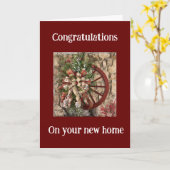 新しいお家が幸せと愛で満たされますように カード (黄色い花)