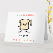 新しいお家にお祝いの一杯 カード (黄色い花)