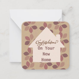 新しいお家のご祝儀カード ノートカード