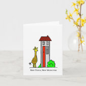 新しいお家、新しい思い出 キリンカード カード (黄色い花)