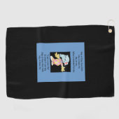 新しいお尻 ゴルフタオル (横)