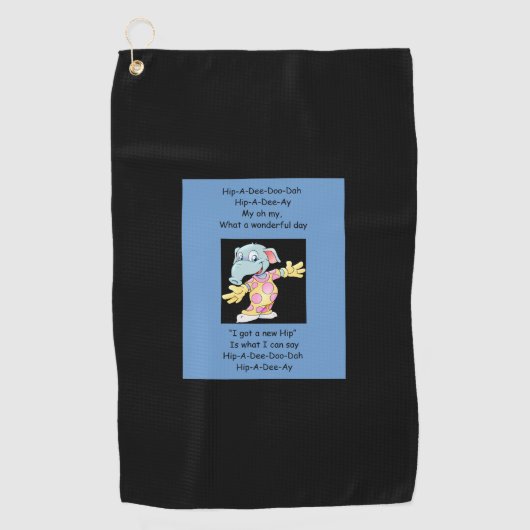 新しいお尻 ゴルフタオル (正面)