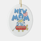 新しいお母さんそれは男の子のギフトです セラミックオーナメント (右)