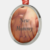新しいお母さんのクリスマスのオーナメント メタルオーナメント (左)