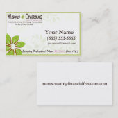新しいお母さんの名刺 コーリングカード (正面/裏面)