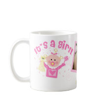 新しいお母さんの女の赤ちゃんのカスタムな写真のマグ