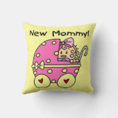 新しいお母さんの女の赤ちゃんのギフト クッション (裏面)