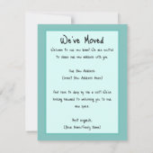 新しいお洒落住所カード (裏面)