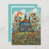 新しいお洒落住所カード (正面/裏面)