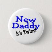新しいお父さんの双生児 缶バッジ (正面)