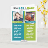 新しいお父さん比較のお父さんの日のカード カード (黄色い花)