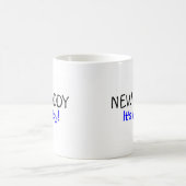 新しいお父さん男の子の青 コーヒーマグカップ (中央)
