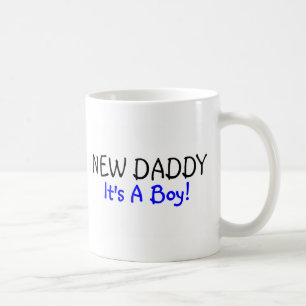 新しいお父さん男の子の青 コーヒーマグカップ