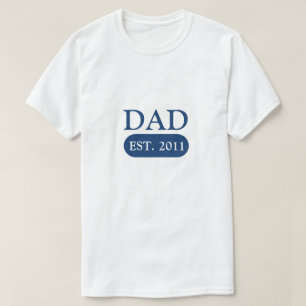 新しいお父さんTシャツ EST Yearテンプレート Tシャツ
