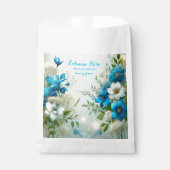 新しいかわいらしBeginnings Blueフローラブライダルシャワー フェイバーバッグ (正面)