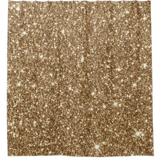 新しいきらめくグリッタープリントH シャワーカーテン (正面)