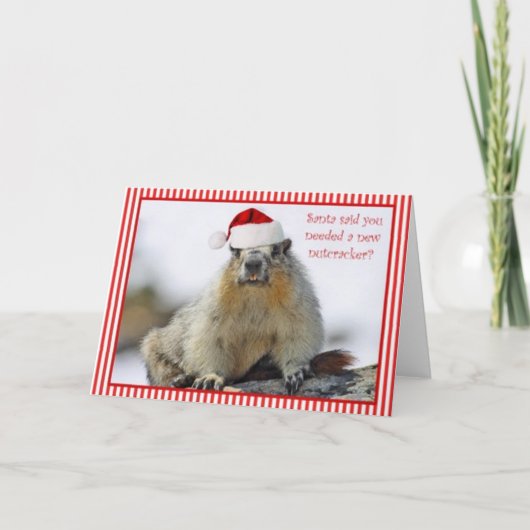 新しいくるみ割りのクリスマスカード シーズンカード (正面)