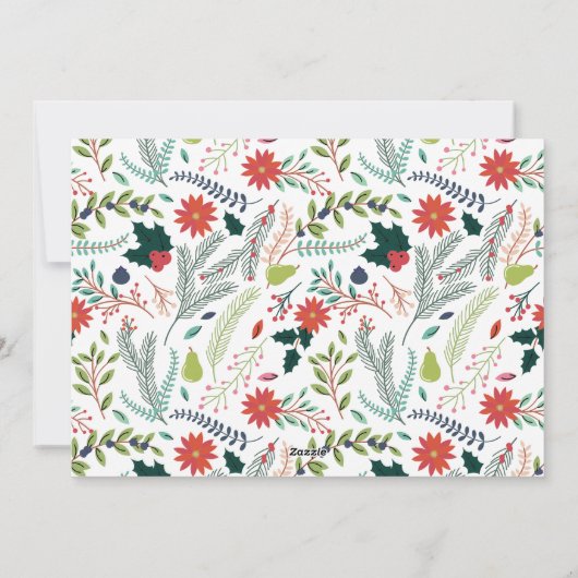 新しいけないニースホリデークリスマスカード シーズンカード (裏面)