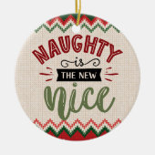 新しいけないニース – クリスマスおもしろいの休日 セラミックオーナメント (正面)