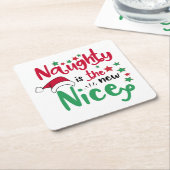 新しいけない スクエアペーパーコースター (アングル)