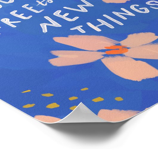 新しいことに挑戦する自由感動的- ポスター (角)