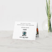 新しいのケシ(ノートはありがとう) サンキューカード (裏面)