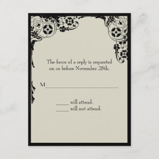 新しいの応答カード 出欠カード