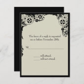 新しいの応答カード 出欠カード (正面/裏面)