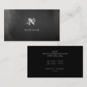 新しいの灰色 名刺 (正面/裏面)