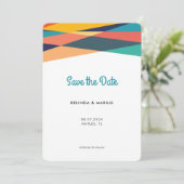 新しいはっきりしたカラフルストライプSummer Photo セーブザデート (スタンド正面)