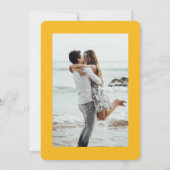 新しいはっきりしたカラフルストライプSummer Photo セーブザデート (裏面)