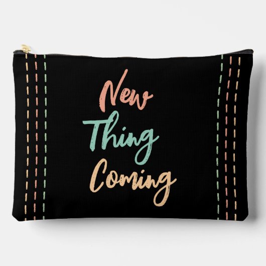 新しいもの来のキャンディカラープリント アクセサリーポーチ (正面)