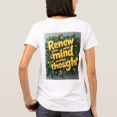 新しいやる気を起こさせるものをやってみる引用文カラフルドリップDe Tシャツ (裏面)