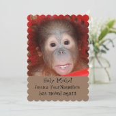 新しいアおもしろいドレス動物ベビー 案内状 (スタンド正面)